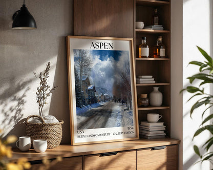 Aspen Colorado Henri Mattise Poster - Colorado Travel Wall Art Print