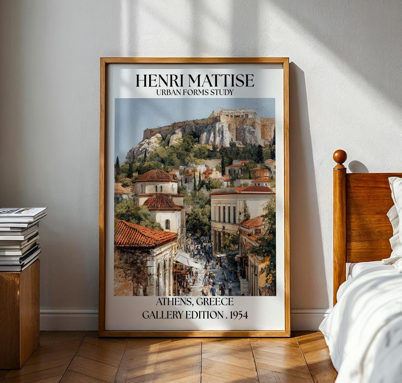 Henri Mattise Athens Greece Acropolis Poster - Athens Travel Wall Art Print