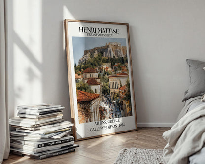 Henri Mattise Athens Greece Acropolis Poster - Athens Travel Wall Art Print