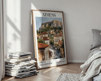 Athens Greece Acropolis Henri Mattise Poster - Athens Travel Wall Art Print