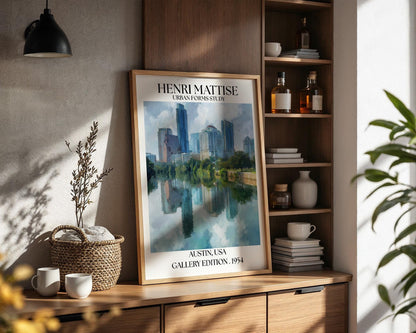 Henri Mattise Austin Texas Travel Poster – Austin Wall Art Print