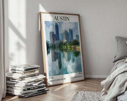 Austin Texas Travel Henri Mattise Poster – Austin Wall Art Print