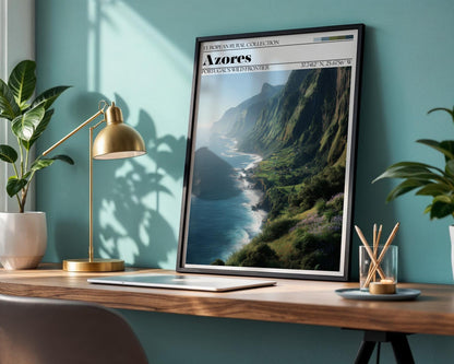 Azores Travel Poster – Azores Portugal Wall Art Print