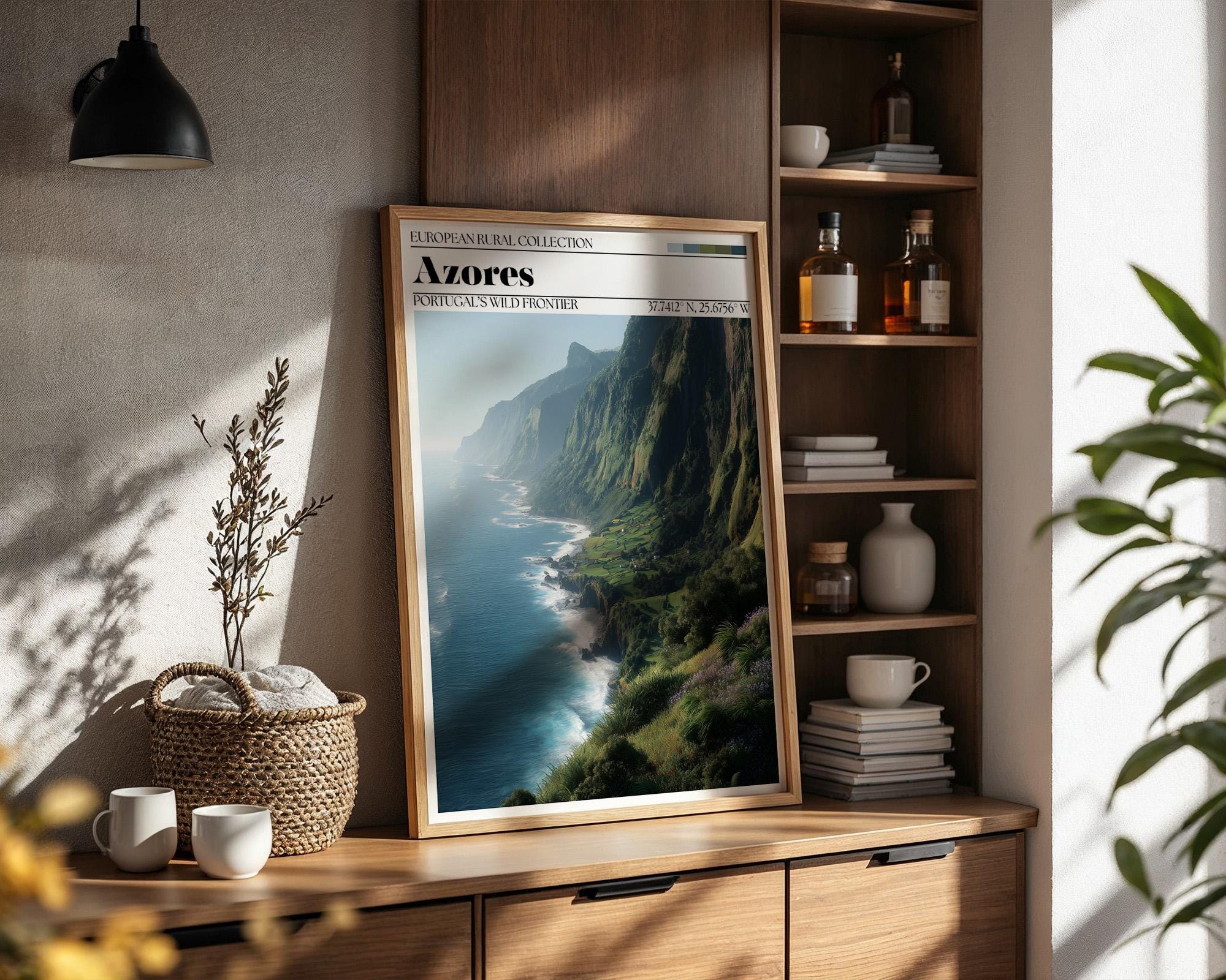 Azores Travel Poster – Azores Portugal Wall Art Print