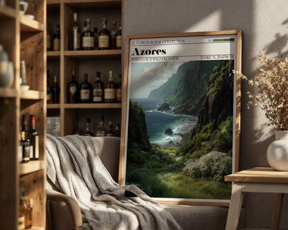 Azores Portugal Poster - Portugal Travel Wall Art