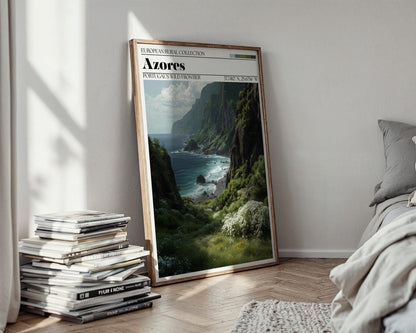 Azores Portugal Poster - Portugal Travel Wall Art