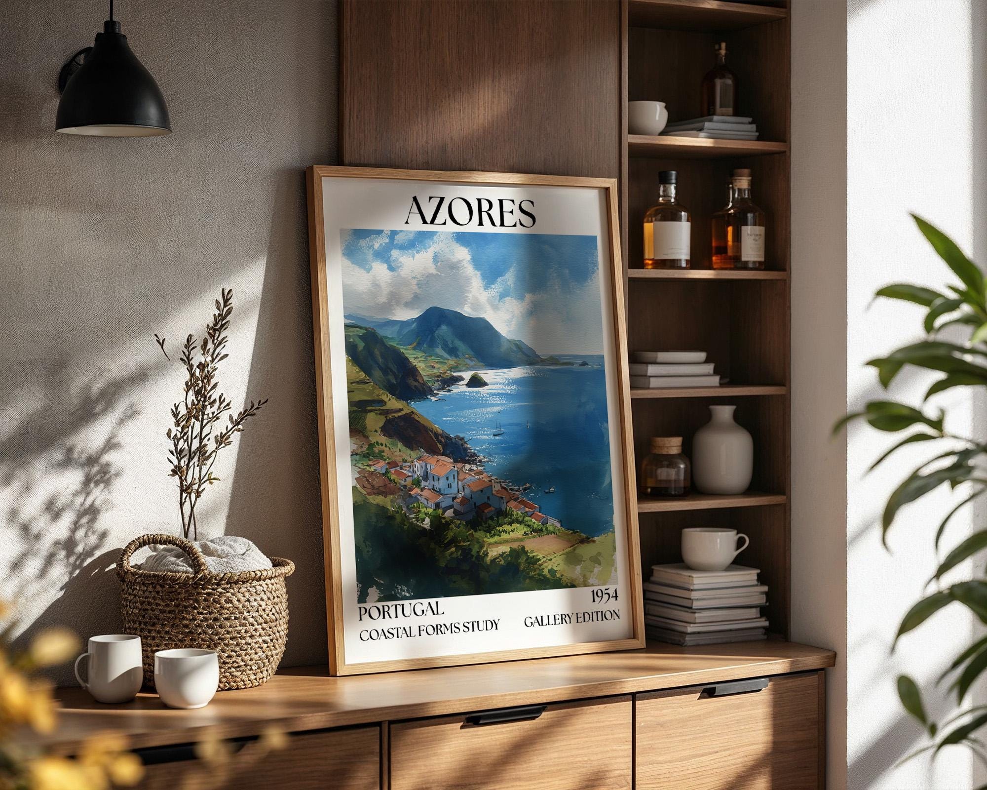 Azores Henri Mattise Poster – Portugal Travel Wall Art Print