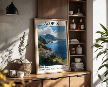 Azores Henri Mattise Poster – Portugal Travel Wall Art Print