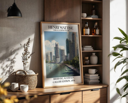 Brisbane Henri Mattise Poster - Australia Travel Wall Art Print