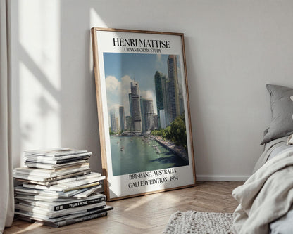 Brisbane Henri Mattise Poster - Australia Travel Wall Art Print