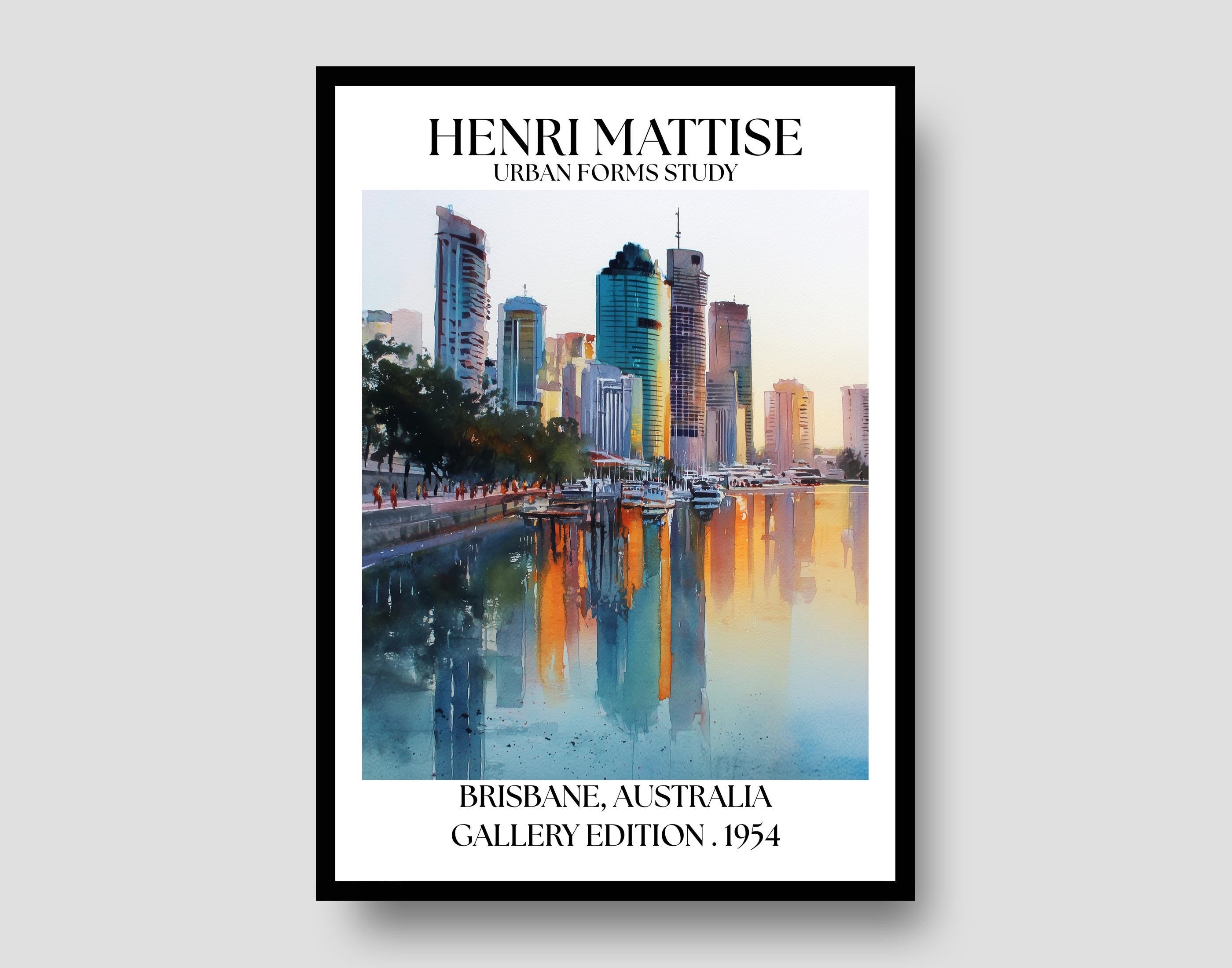 Henri Mattise Brisbane Poster - Queensland Travel Wall Art