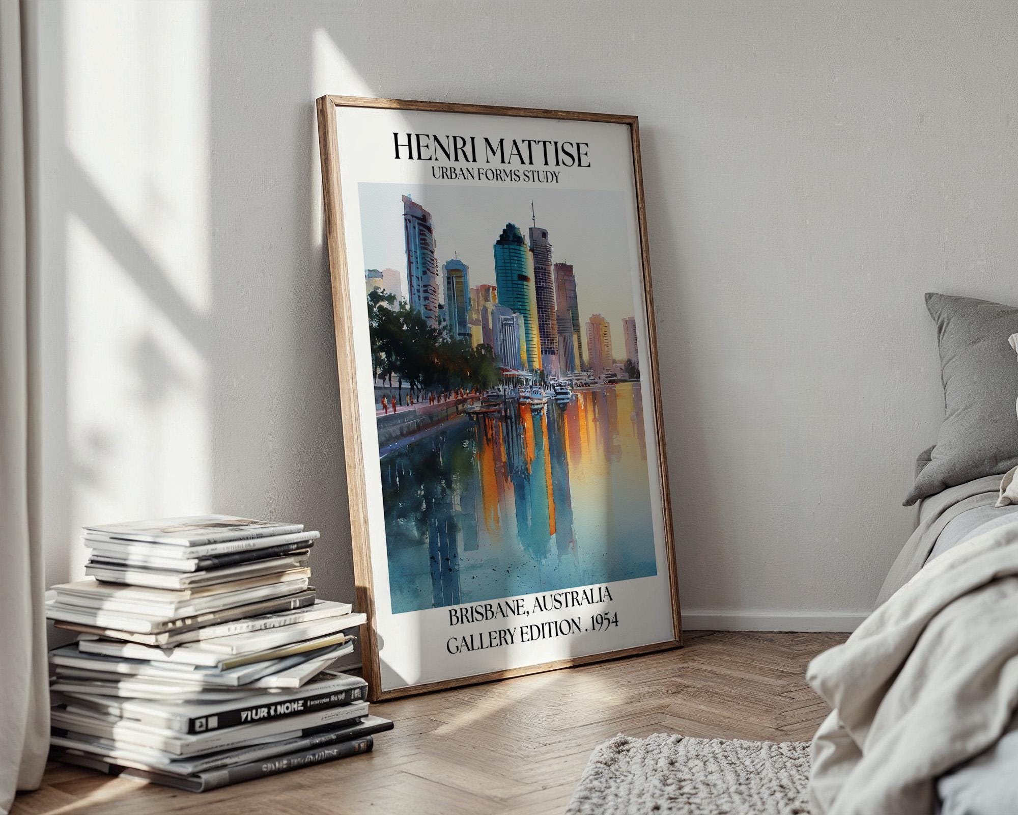 Henri Mattise Brisbane Poster - Queensland Travel Wall Art