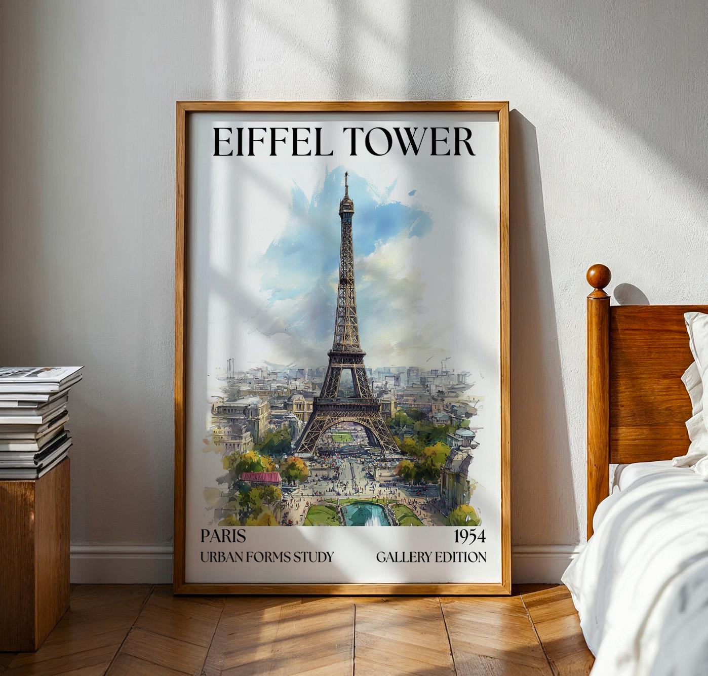 Eiffel Tower Henri Mattise Poster - Paris Travel Wall Art Print