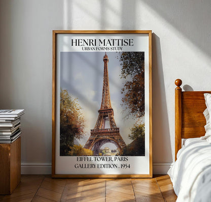 Henri Mattise Eiffel Tower Poster - Paris Wall Art Print