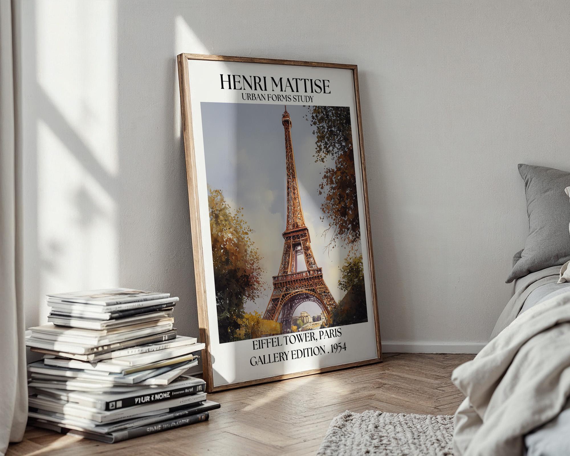 Henri Mattise Eiffel Tower Poster - Paris Wall Art Print