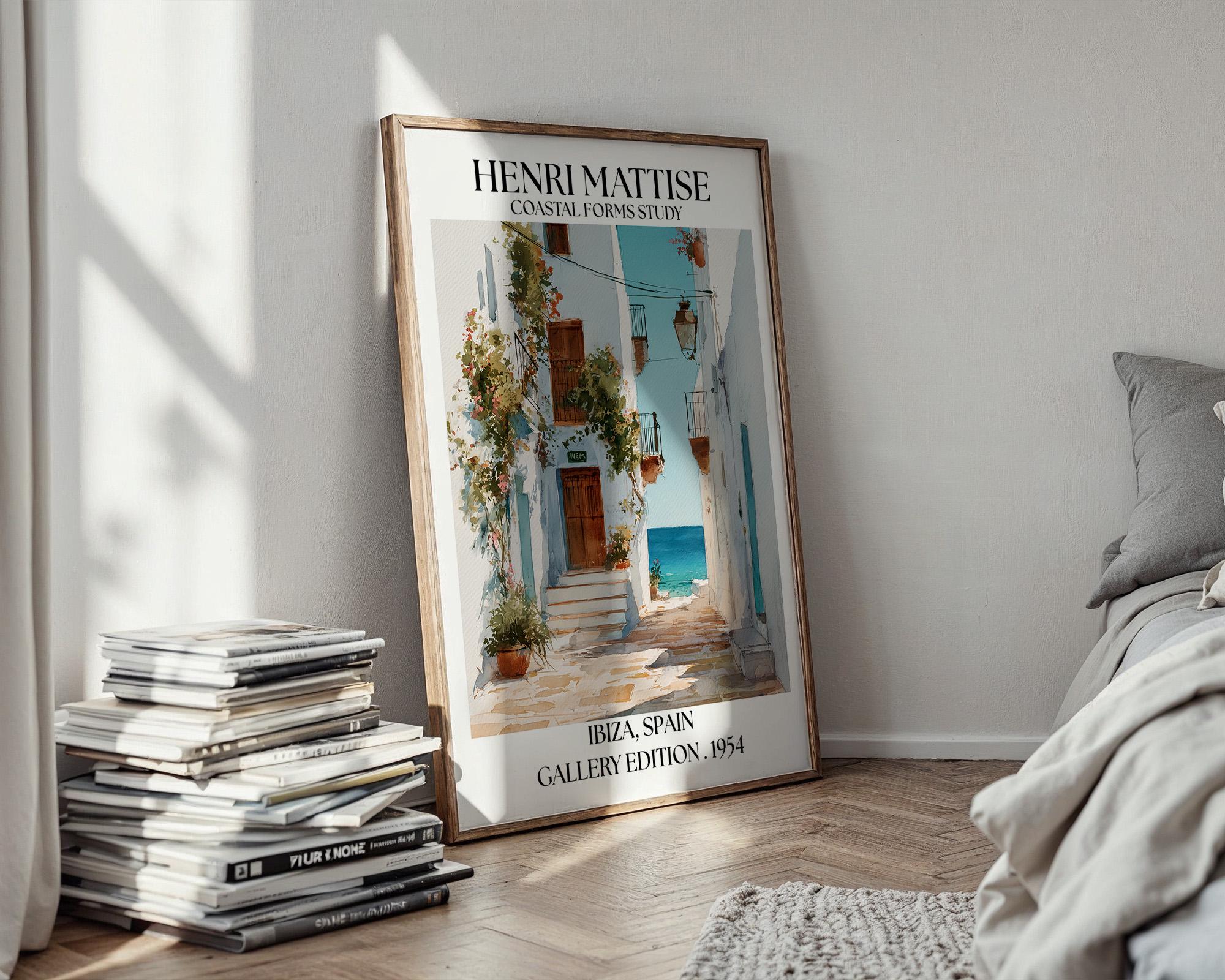 Henri Mattise Ibiza Poster - Ibiza Travel Wall Art Print