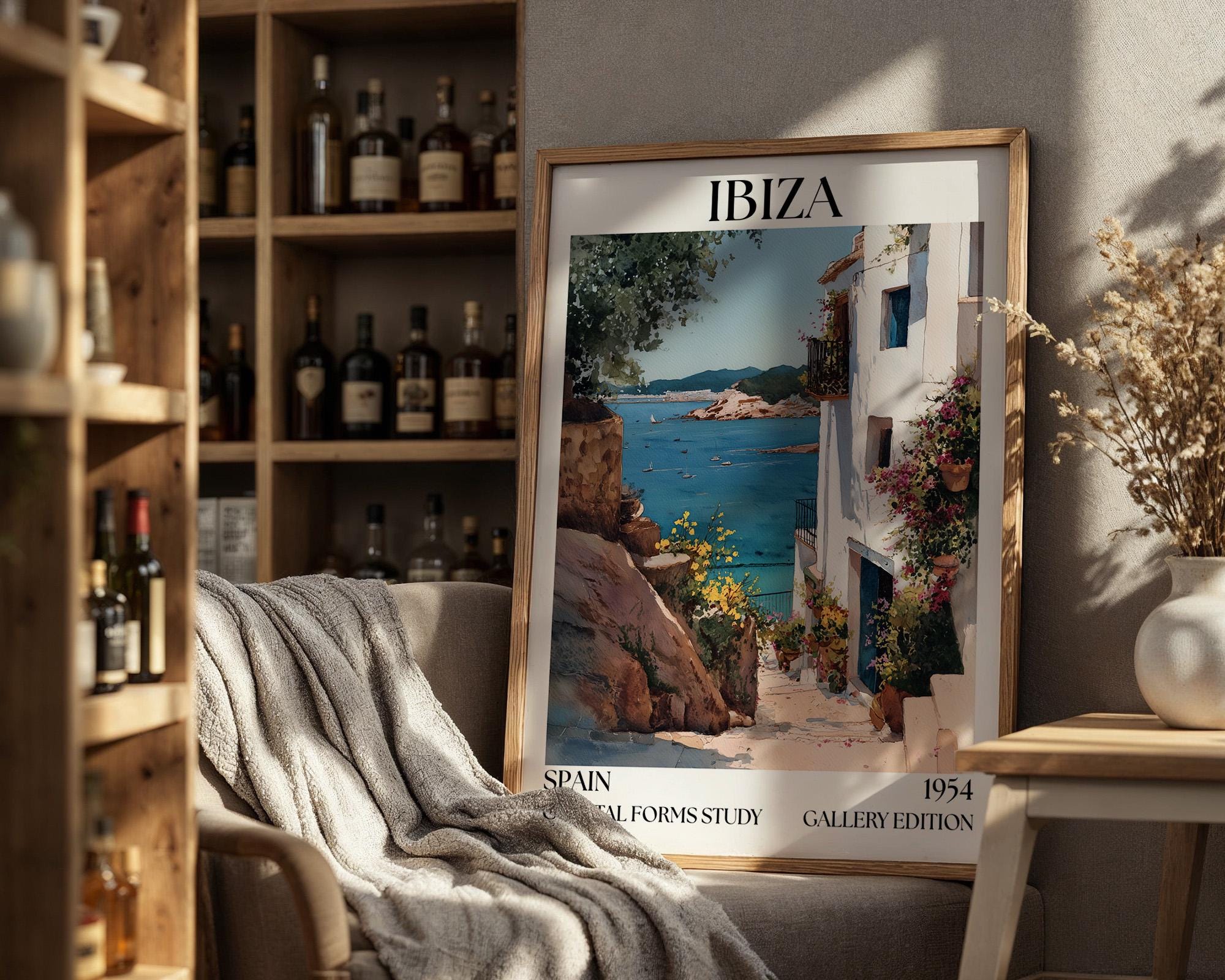 Ibiza Henri Mattise Poster - Spanish Travel Wall Art Print