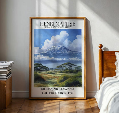 Henri Mattise Kilimanjaro Poster - Kilimanjaro Travel Wall Art Print