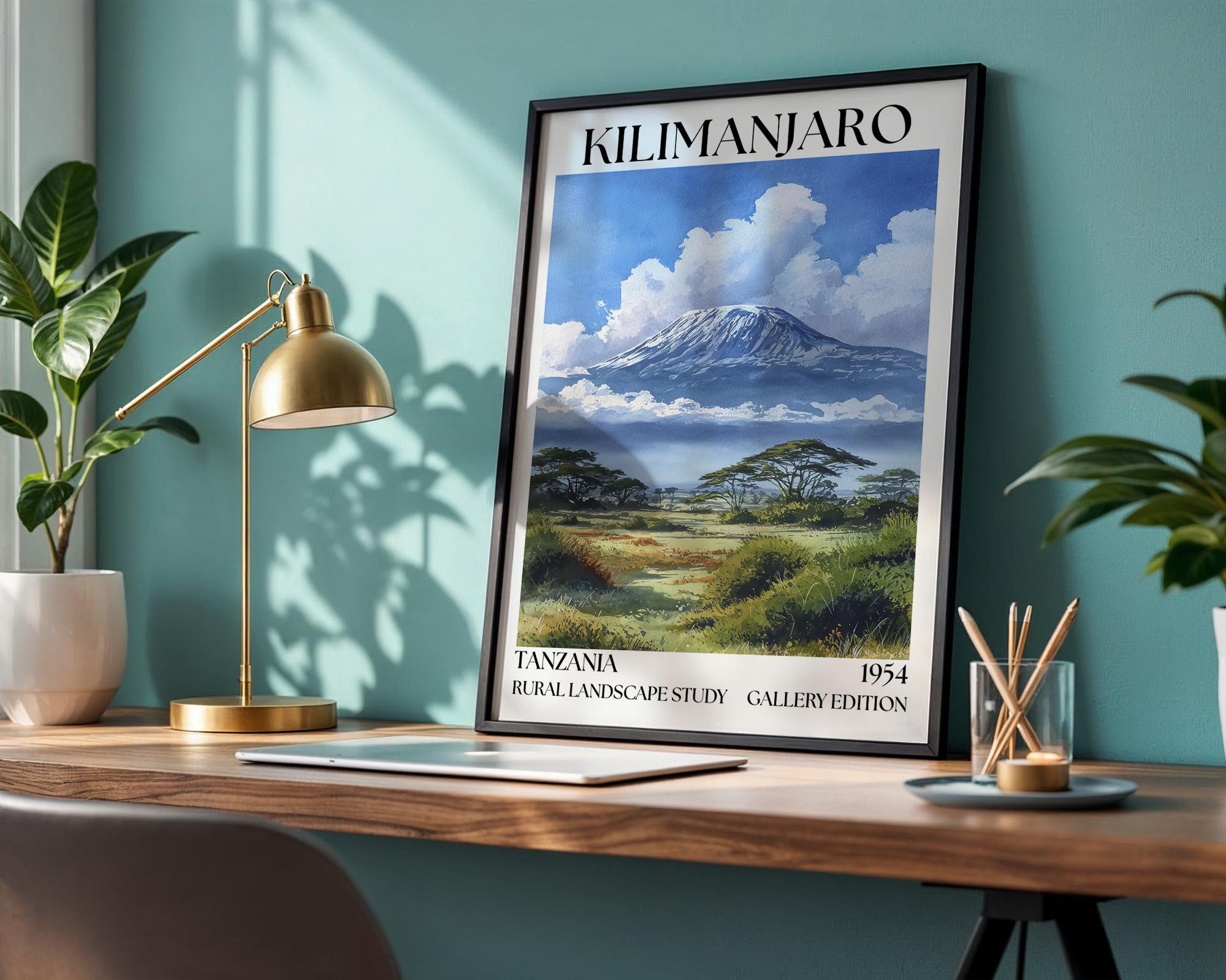 Kilimanjaro Henri Mattise Poster - Kilimanjaro Watercolour Wall Art