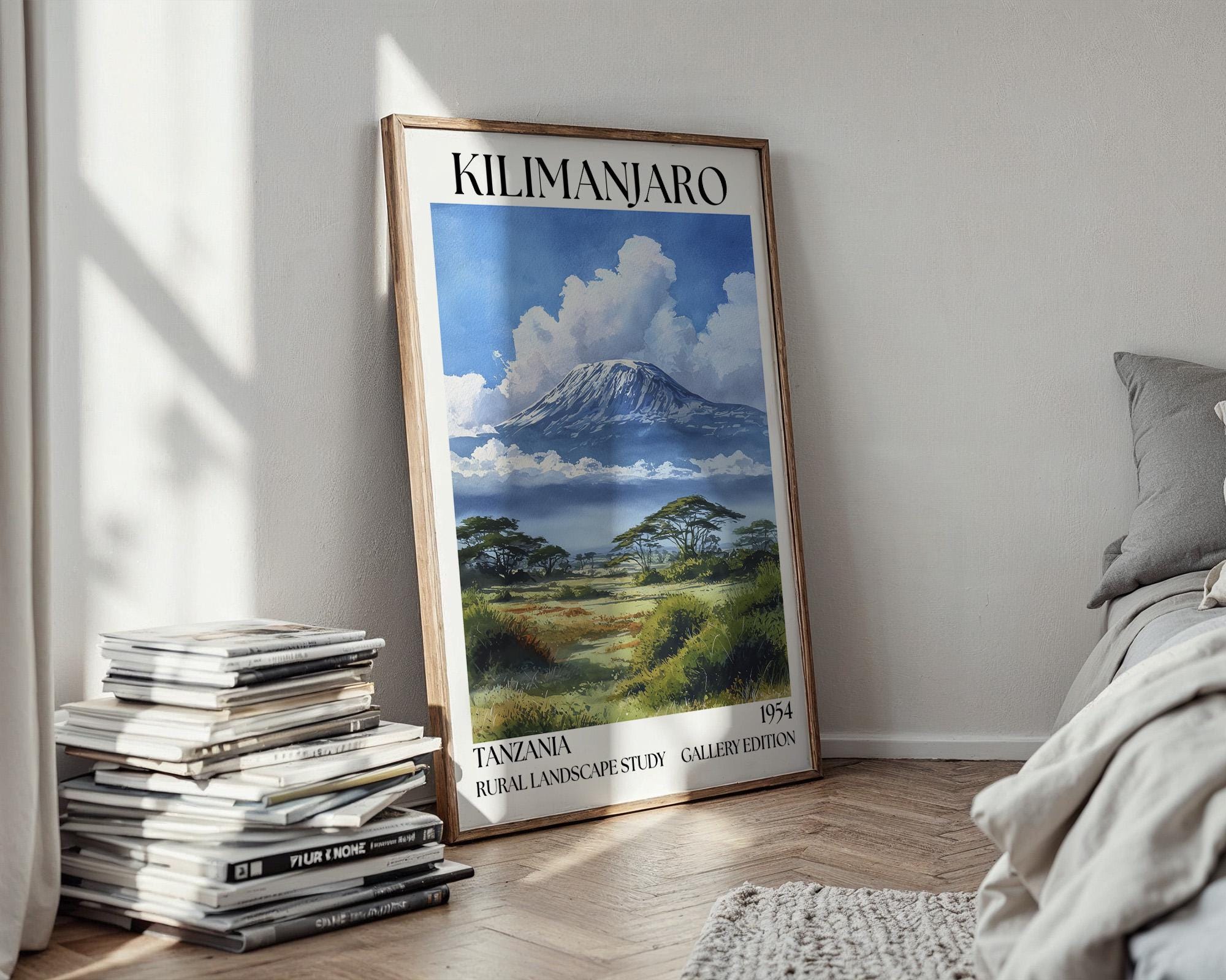 Kilimanjaro Henri Mattise Poster - Kilimanjaro Watercolour Wall Art