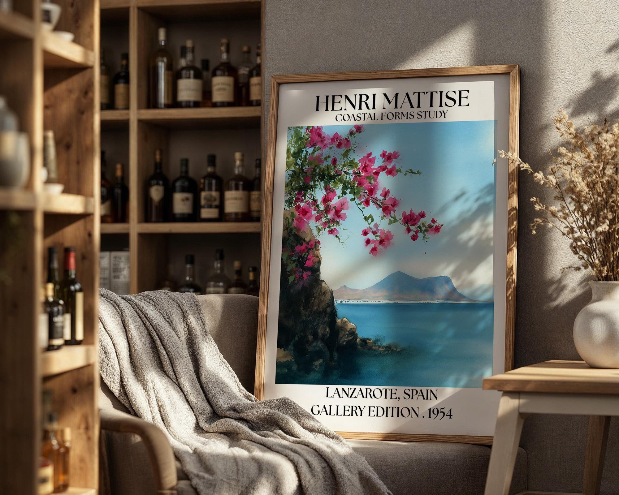 Henri Mattise Lanzarote Poster - Lanzarote Travel Wall Art Print