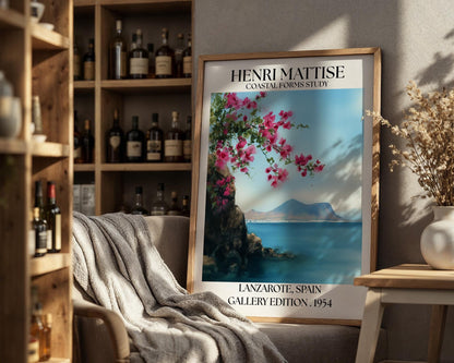 Henri Mattise Lanzarote Poster - Lanzarote Travel Wall Art Print