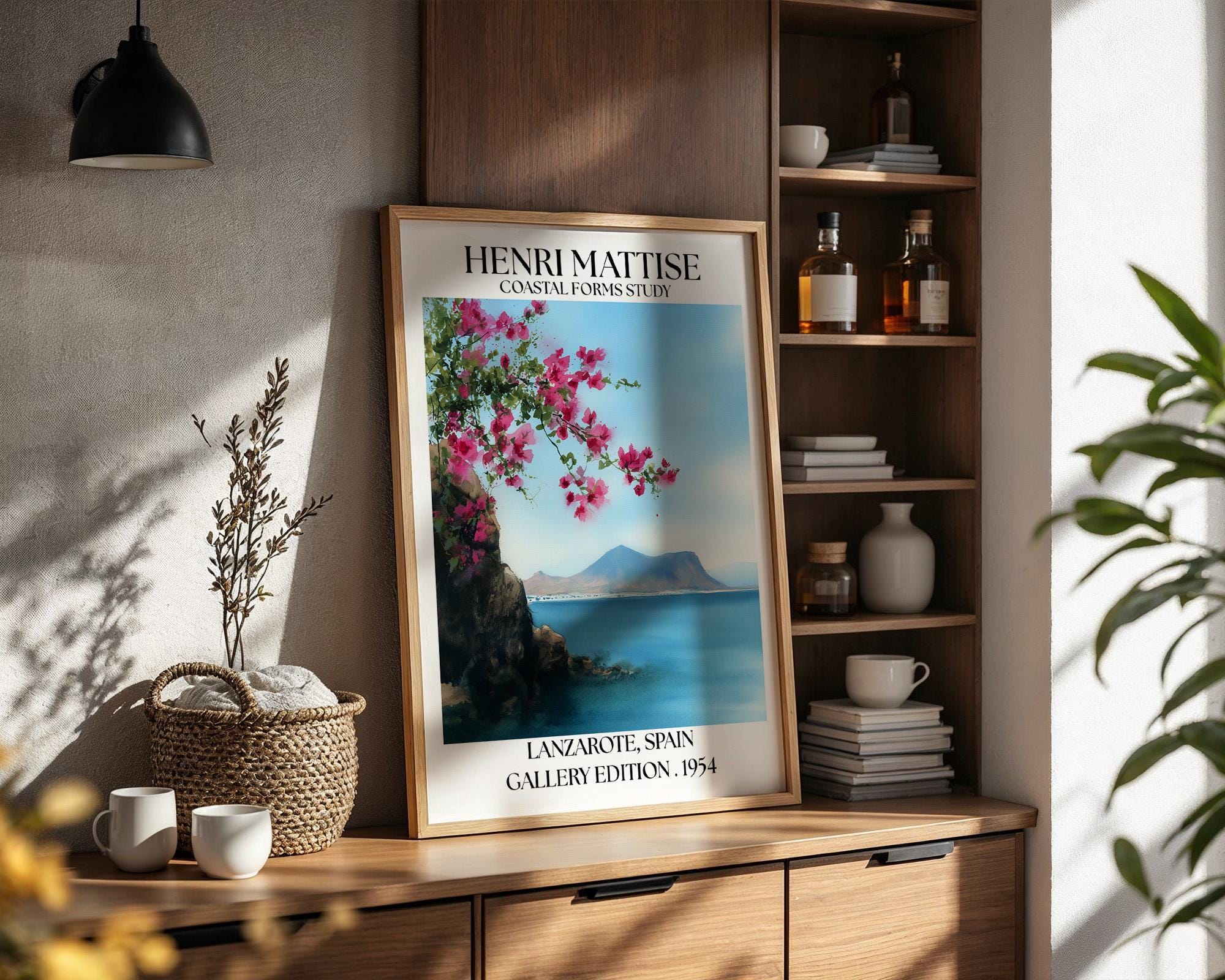 Henri Mattise Lanzarote Poster - Lanzarote Travel Wall Art Print