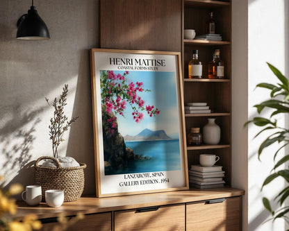 Henri Mattise Lanzarote Poster - Lanzarote Travel Wall Art Print