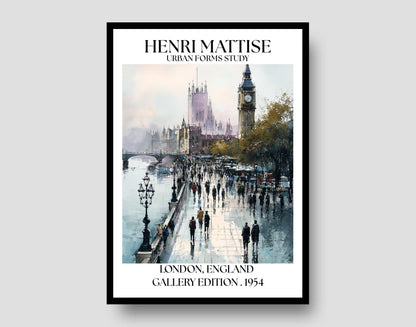 Henri Mattise London Poster - Big Ben Travel Wall Art Print