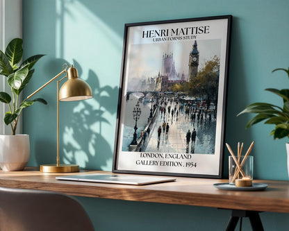 Henri Mattise London Poster - Big Ben Travel Wall Art Print