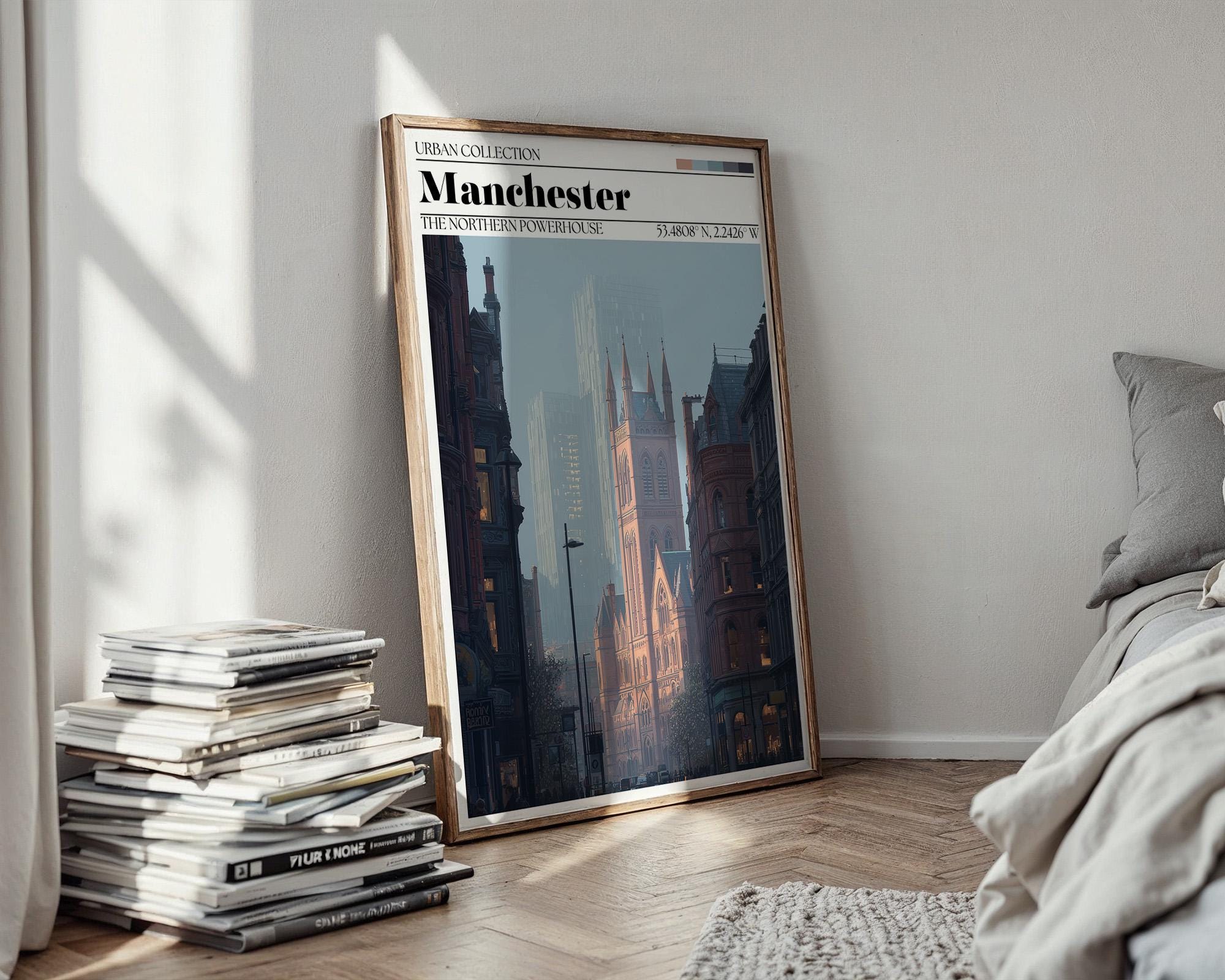 Manchester Poster - Manchester Travel Wall Art Print