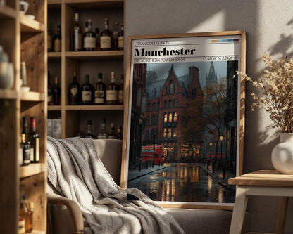 Manchester Poster - UK Travel Wall Art - Manchester Print