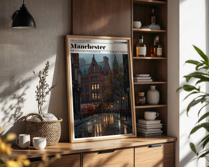 Manchester Poster - UK Travel Wall Art - Manchester Print
