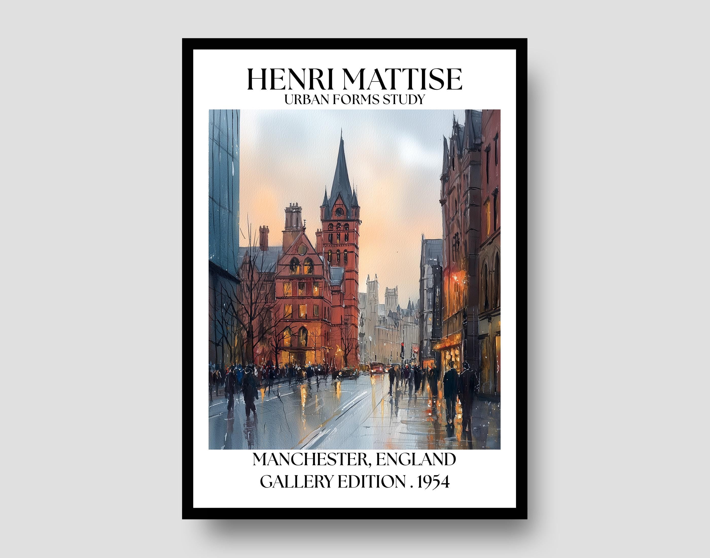 Henri Mattise Manchester Poster - Manchester Travel Wall Art