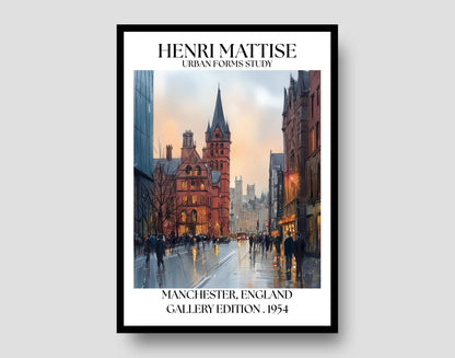 Henri Mattise Manchester Poster - Manchester Travel Wall Art