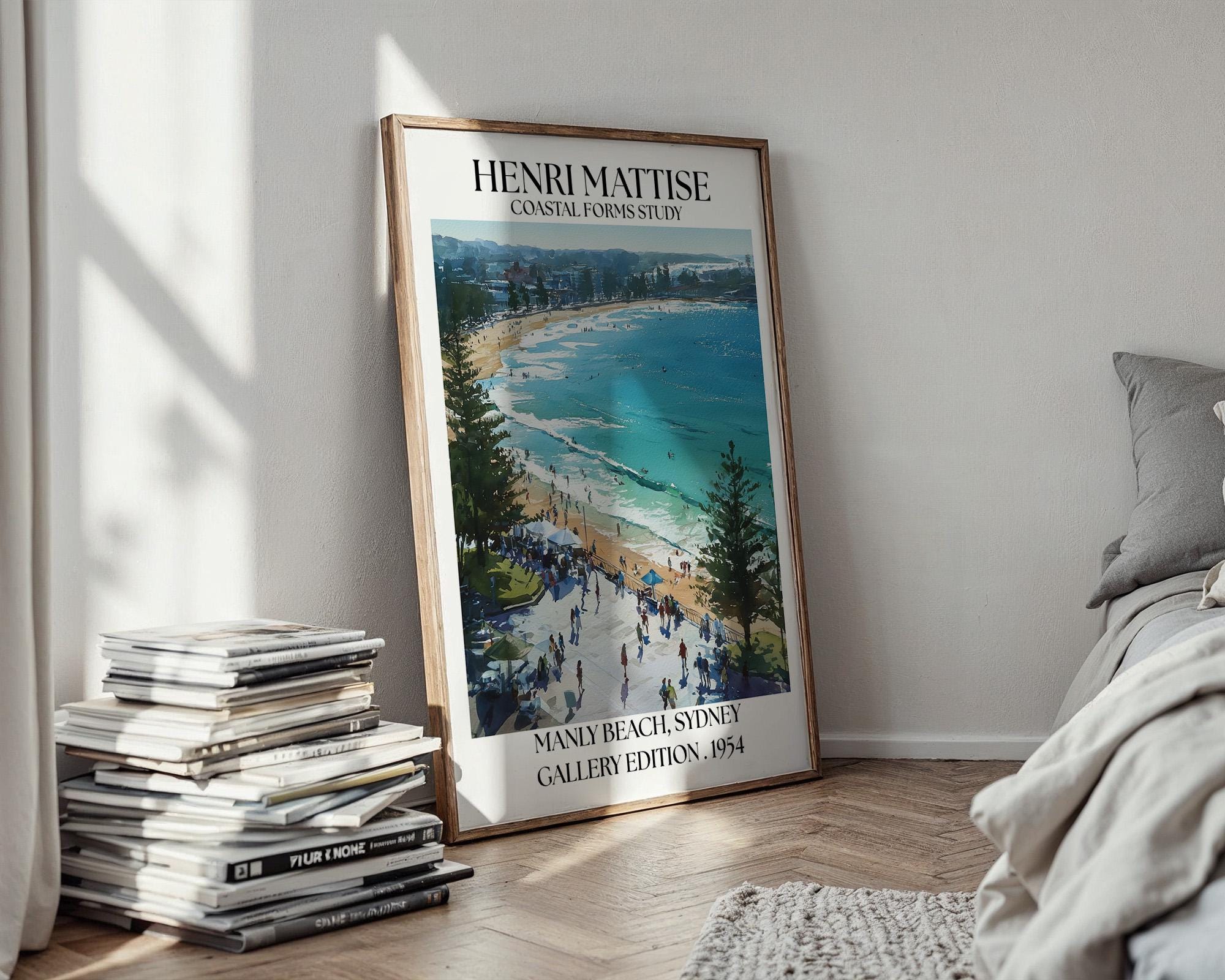 Henri Mattise Manly Beach Poster - Sydney Travel Wall Art