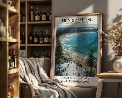 Henri Mattise Manly Beach Poster - Sydney Travel Wall Art