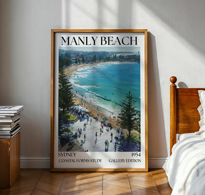 Manly Beach Henri Mattise Poster - Sydney Northern Beaches Print