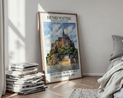 Henri Mattise Mont Saint-Michel Poster - French Travel Wall Art Print