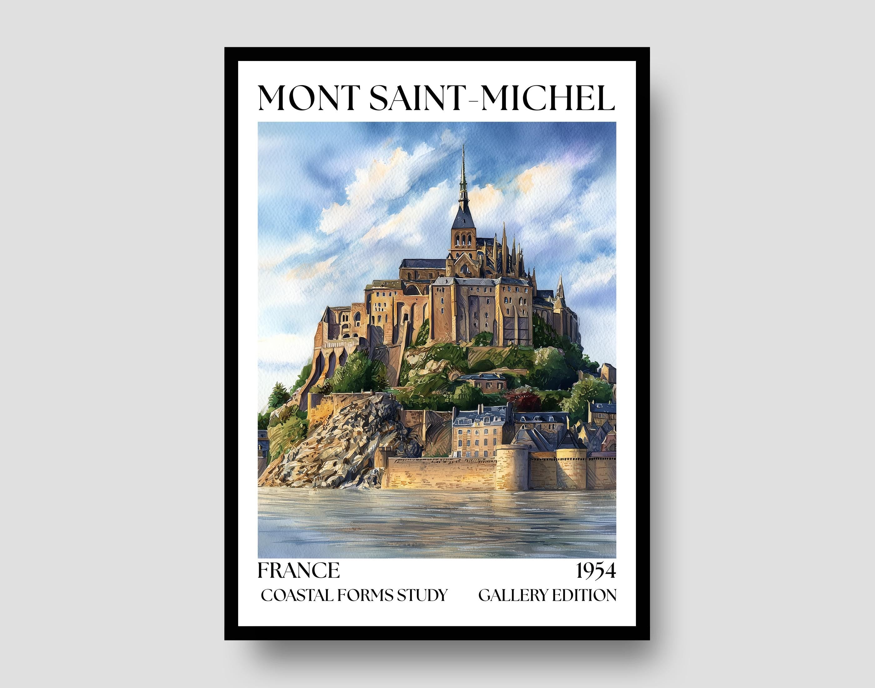 Mont Saint-Michel Henri Mattise Poster - Normandy, France Wall Art