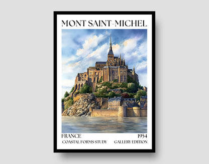 Mont Saint-Michel Henri Mattise Poster - Normandy, France Wall Art