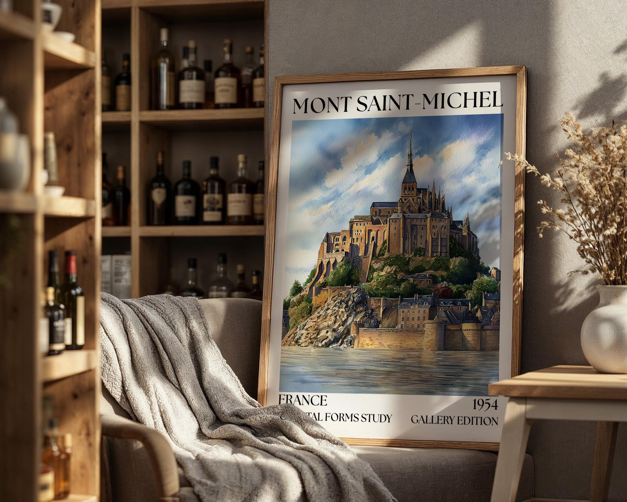Mont Saint-Michel Henri Mattise Poster - Normandy, France Wall Art