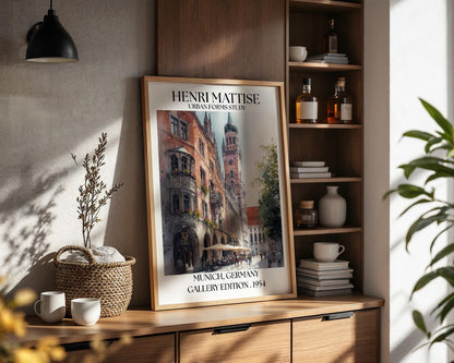Henri Mattise Munich Poster – Bavarian Travel Wall Art Print