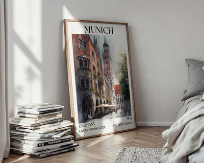 Munich Henri Mattise Poster – German Watercolour Wall Art Print
