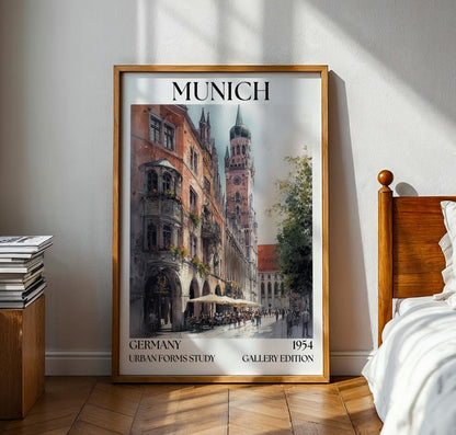 Munich Henri Mattise Poster – German Watercolour Wall Art Print