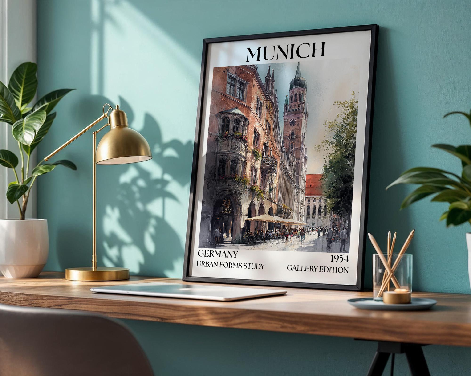 Munich Henri Mattise Poster – German Watercolour Wall Art Print