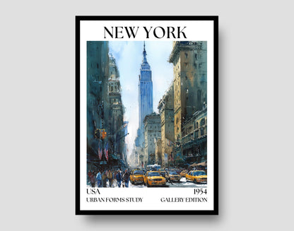New York Henri Mattise Poster - NYC Travel Wall Art Print