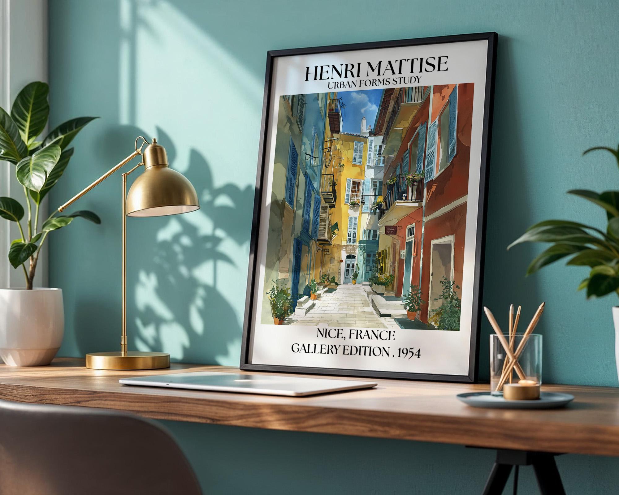 Henri Mattise Nice Travel Poster - French Riviera Wall Art Print