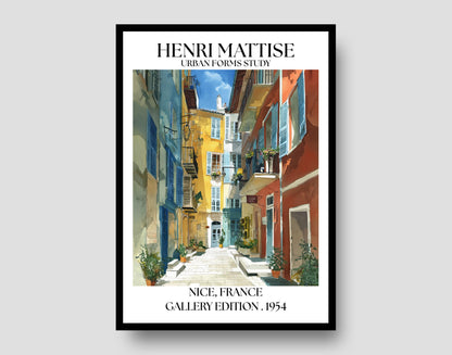 Henri Mattise Nice Travel Poster - French Riviera Wall Art Print