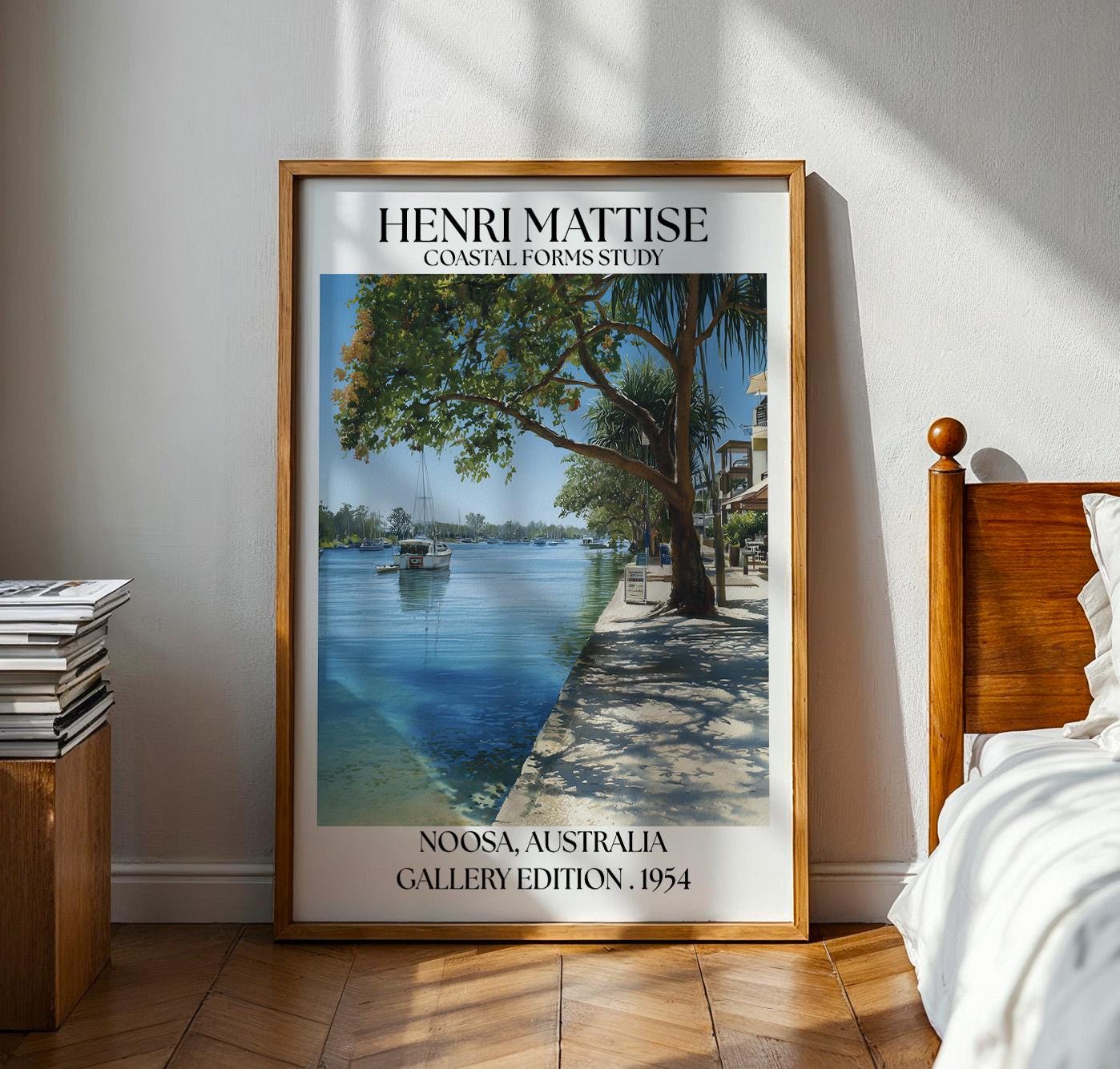 Henri Mattise Noosa Poster - Sunshine Coast Travel Wall Art